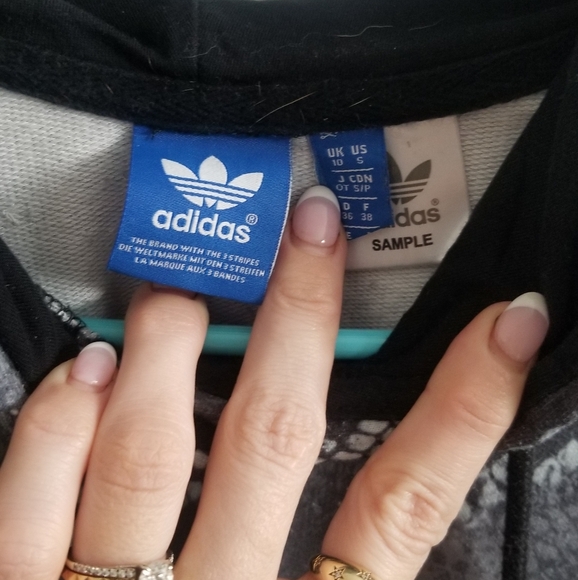 Adidas snakeskin hoodie sweatshirt small - Picture 6 of 7